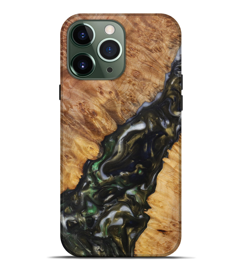 iPhone 13 Pro Max Wood+Resin Live Edge Phone Case - Dominque (Artist Pick, 613963)