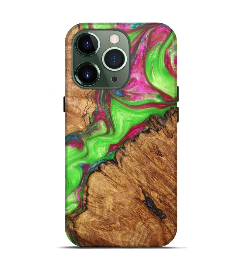 iPhone 13 Pro Wood+Resin Live Edge Phone Case - Saundra (Artist Pick, 605683)