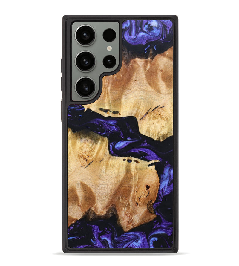 Galaxy S23 Ultra Wood+Resin Phone Case - Yaretzi (Purple, 630705)