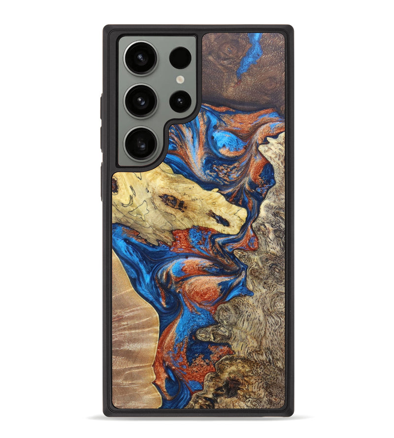 Galaxy S23 Ultra Wood+Resin Phone Case - Dominque (Mosaic, 628764)