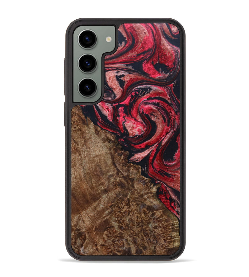 Galaxy S23 Plus Wood+Resin Phone Case - Roxann (Red, 630564)