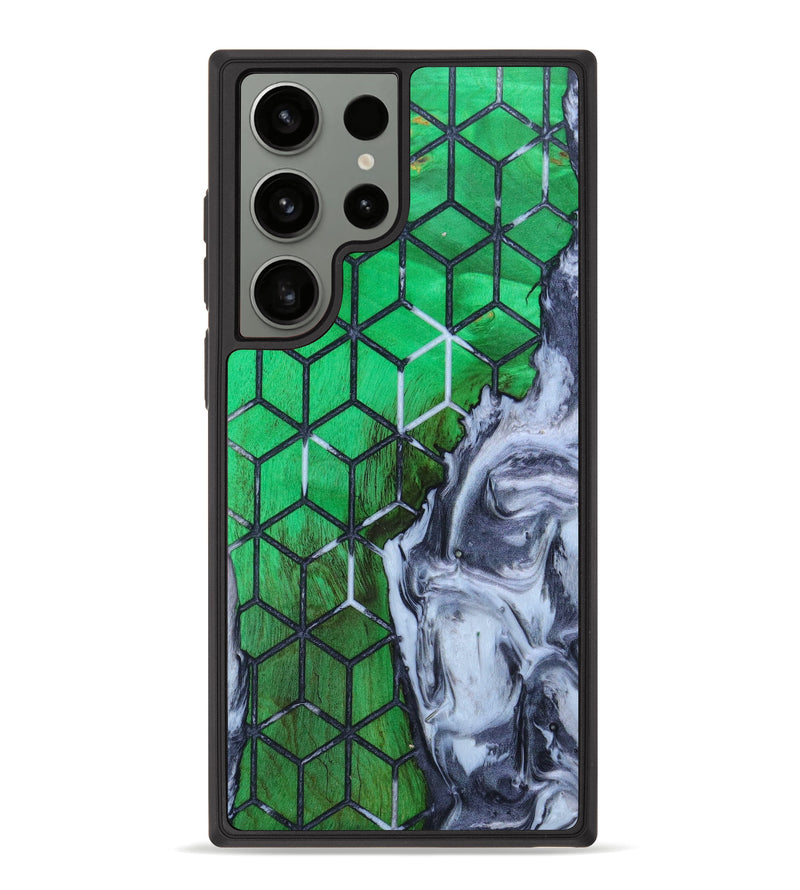 Galaxy S23 Ultra Wood+Resin Phone Case - Violette (Pattern, 632165)