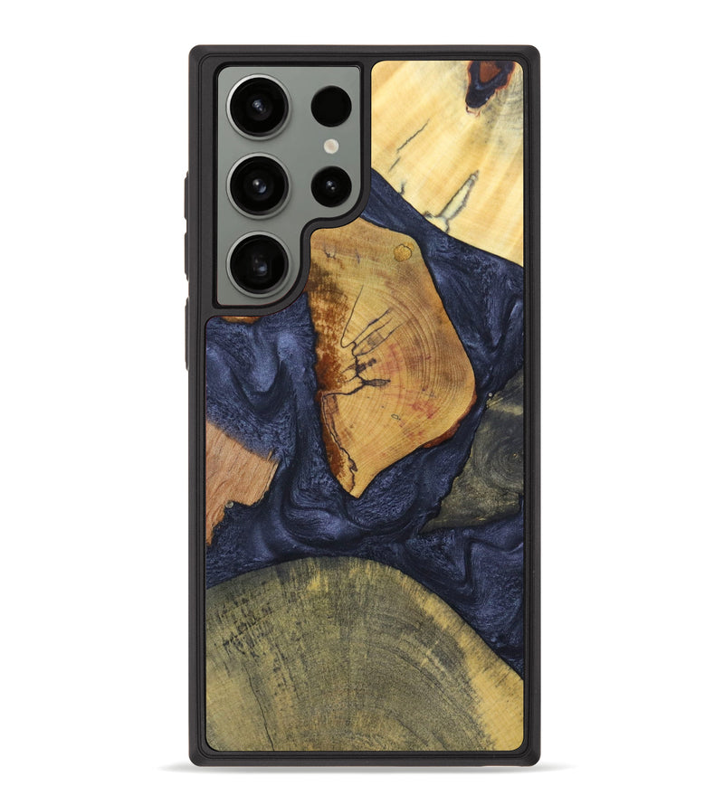Galaxy S23 Ultra Wood+Resin Phone Case - Briar (Mosaic, 632933)