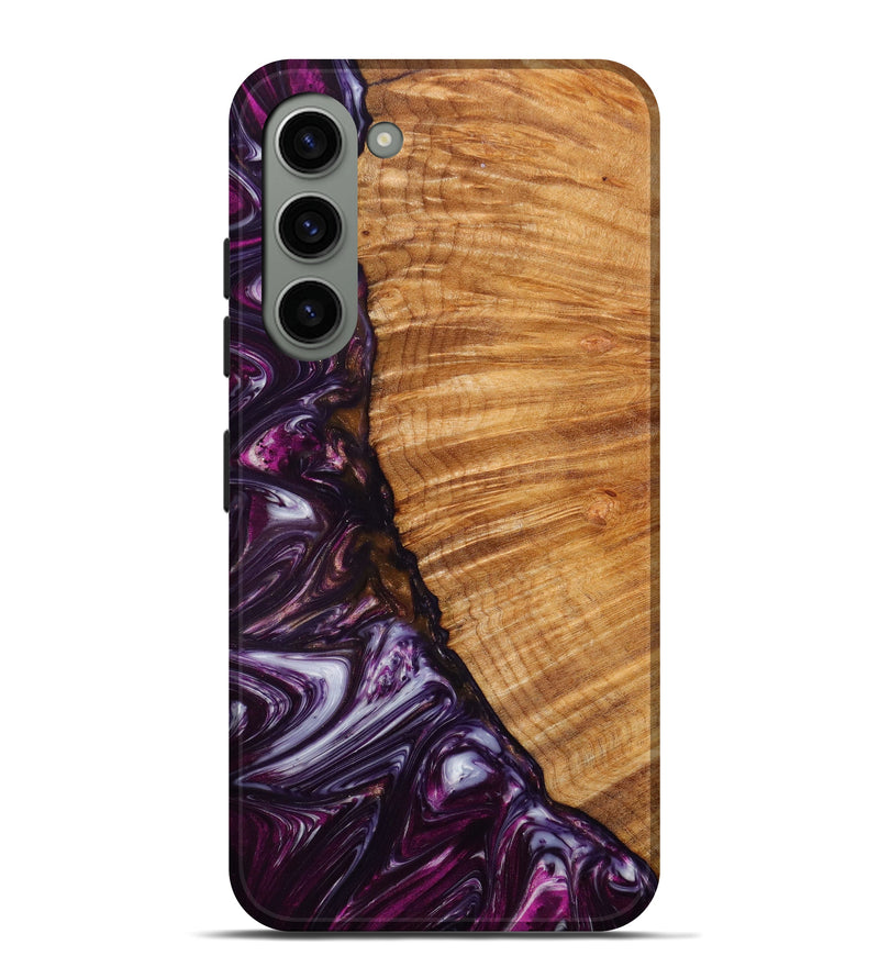 Galaxy S23 Plus Wood+Resin Live Edge Phone Case - Marline (Purple, 633250)