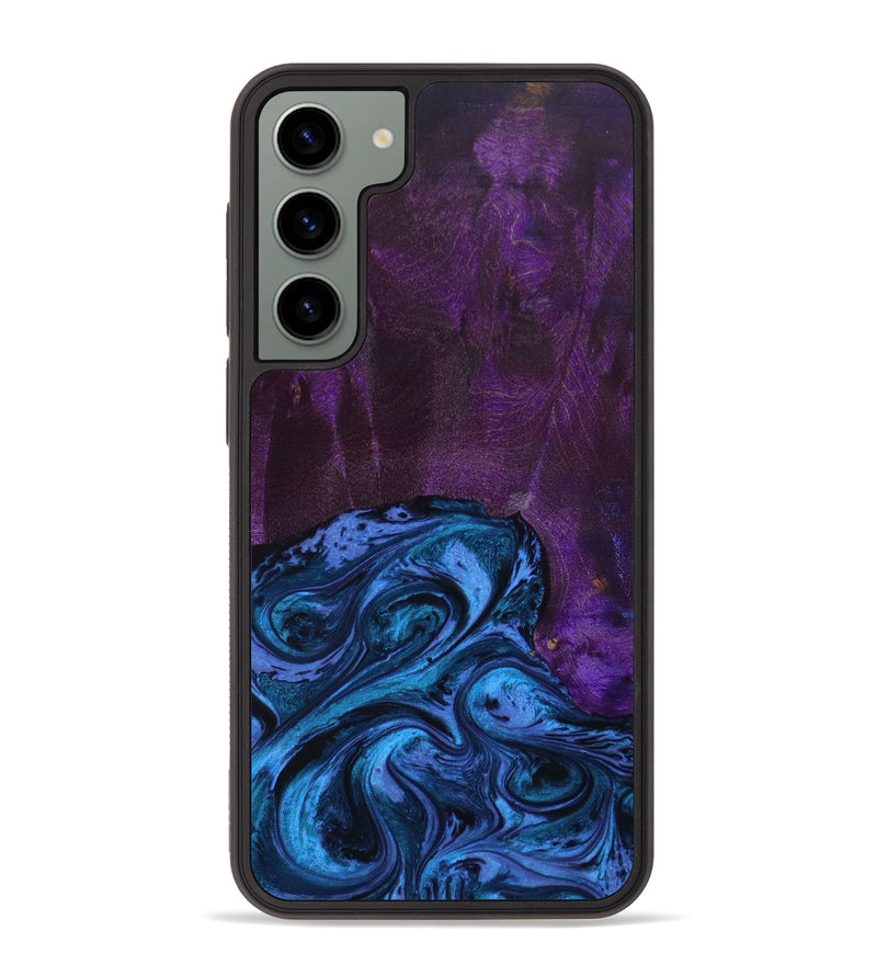 Galaxy S23 Plus Wood+Resin Phone Case - Willard (Blue, 643846)
