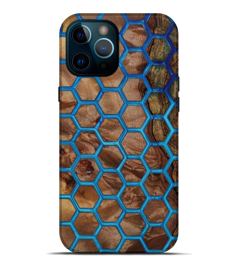 iPhone 12 Pro Max Wood+Resin Live Edge Phone Case - Lottie (Pattern, 647837)