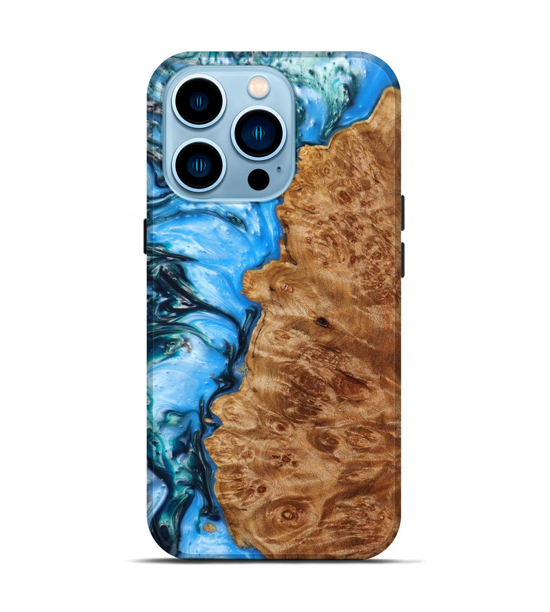 iPhone 14 Pro Wood+Resin Live Edge Phone Case - Elijah (Artist Pick, 627232)