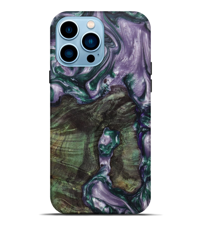 iPhone 14 Pro Max Wood+Resin Live Edge Phone Case - Harmony (Artist Pick, 631277)