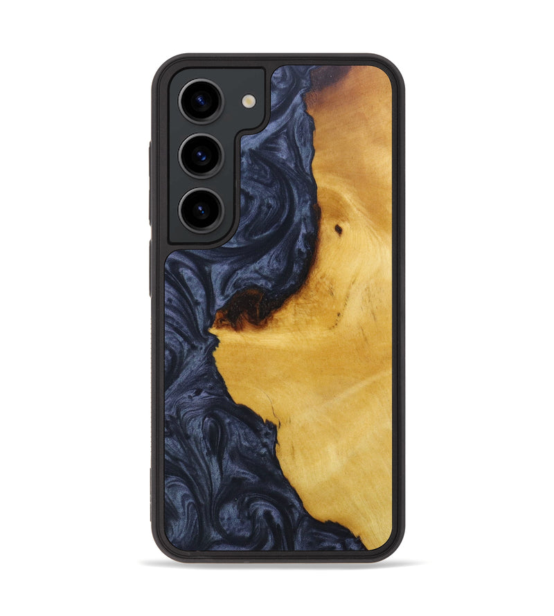 Galaxy S23 Wood+Resin Phone Case - Malcolm (Black & White, 631819)