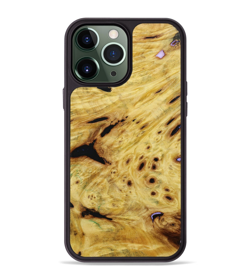 iPhone 13 Pro Max Wood+Resin Phone Case - Brooke (Wood Burl, 646823)