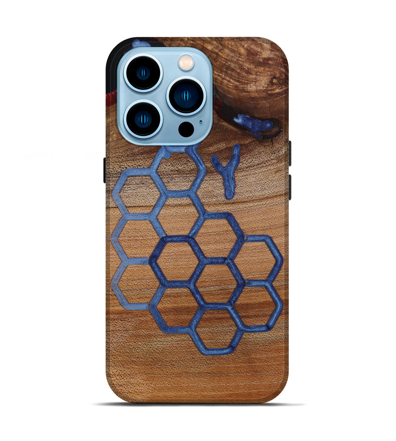 iPhone 14 Pro Wood+Resin Live Edge Phone Case - Kirsten (Pattern, 647844)