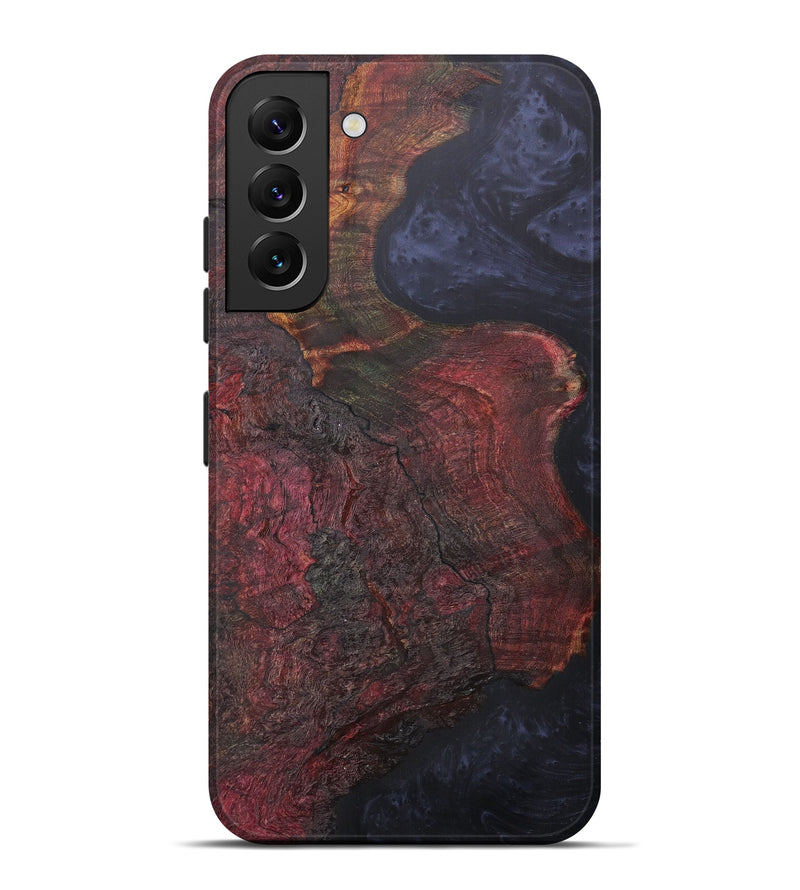 Galaxy S22 Plus Wood+Resin Live Edge Phone Case - Cyb (Pure Black, 605522)