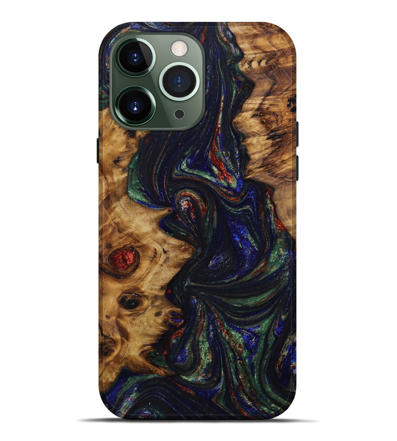 iPhone 13 Pro Max Wood+Resin Live Edge Phone Case - Brooklyn (Artist Pick, 646924)