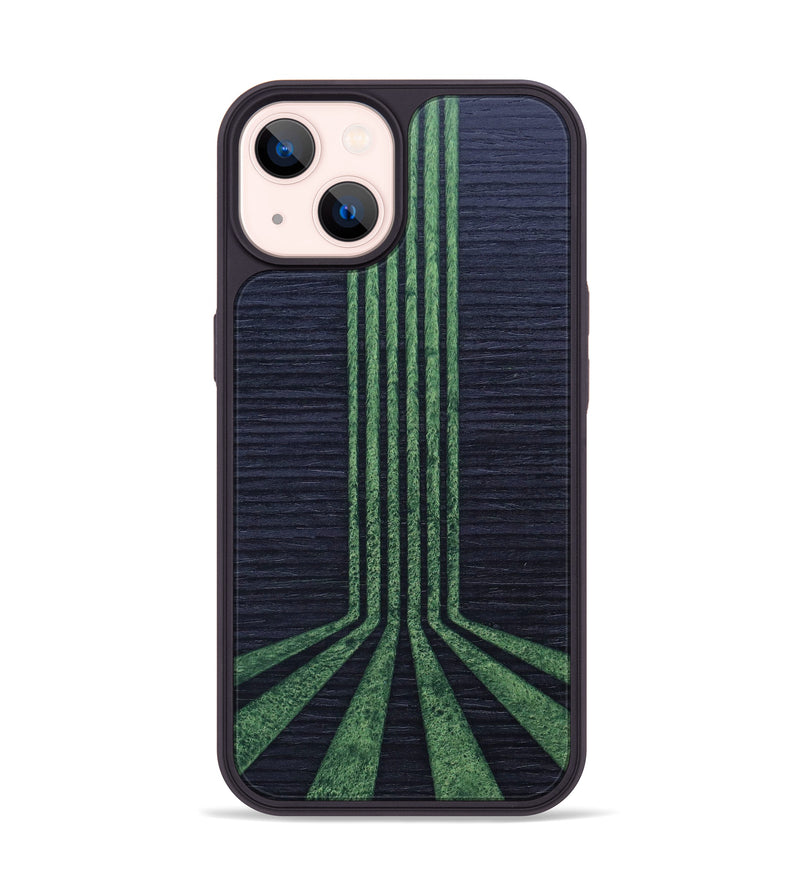 iPhone 14 Wood+Resin Phone Case - Anna (Retro, 634771)