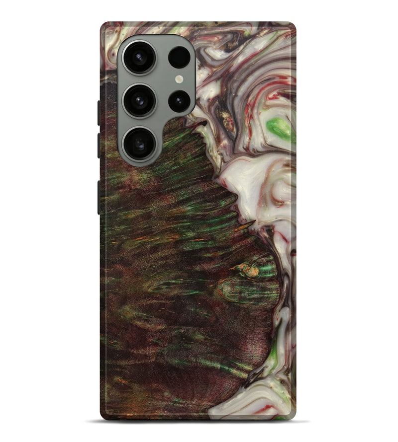 Galaxy S23 Ultra Wood+Resin Live Edge Phone Case - Cielo (Green, 623011)