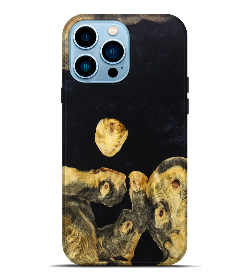 iPhone 14 Pro Max Wood+Resin Live Edge Phone Case - Jeanette (Artist Pick, 637733)