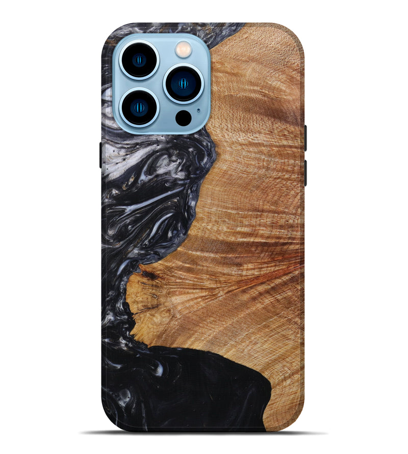 iPhone 14 Pro Max Wood+Resin Live Edge Phone Case - Annalise (Artist Pick, 613966)