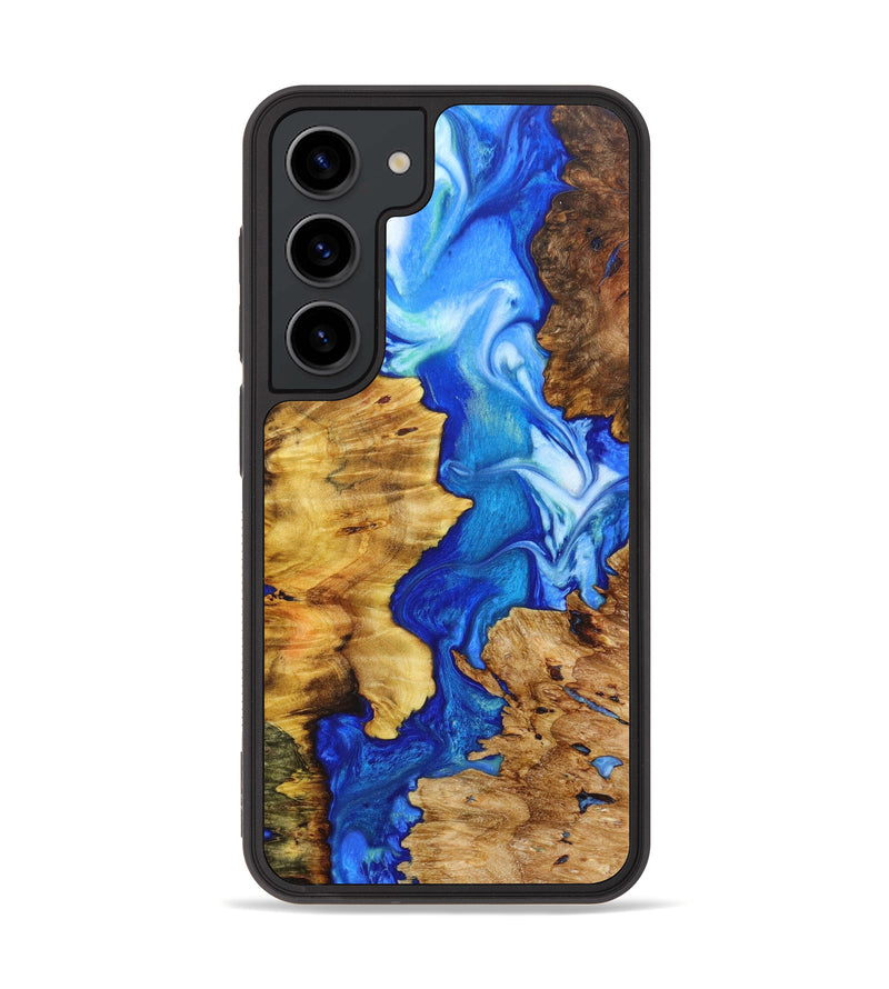 Galaxy S23 Wood+Resin Phone Case - Kwame (Mosaic, 632394)