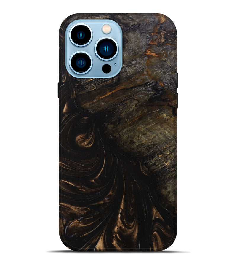 iPhone 14 Pro Max Wood+Resin Live Edge Phone Case - Robyn (Artist Pick, 638149)