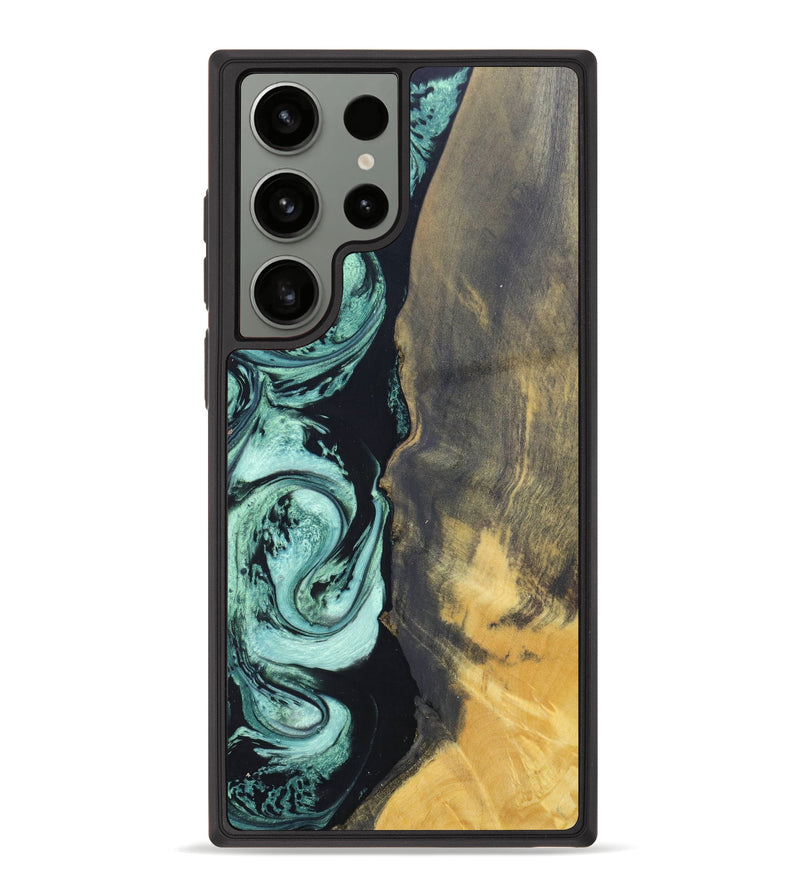 Galaxy S23 Ultra Wood+Resin Phone Case - Scout (Green, 632899)
