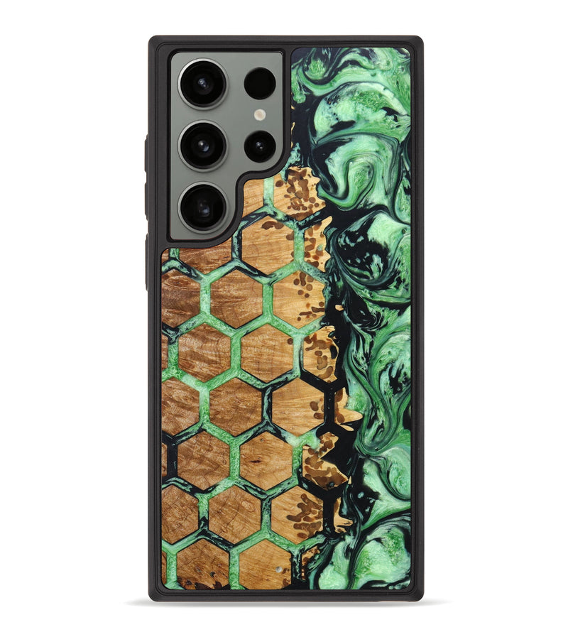 Galaxy S23 Ultra Wood+Resin Phone Case - Brittani (Pattern, 640735)