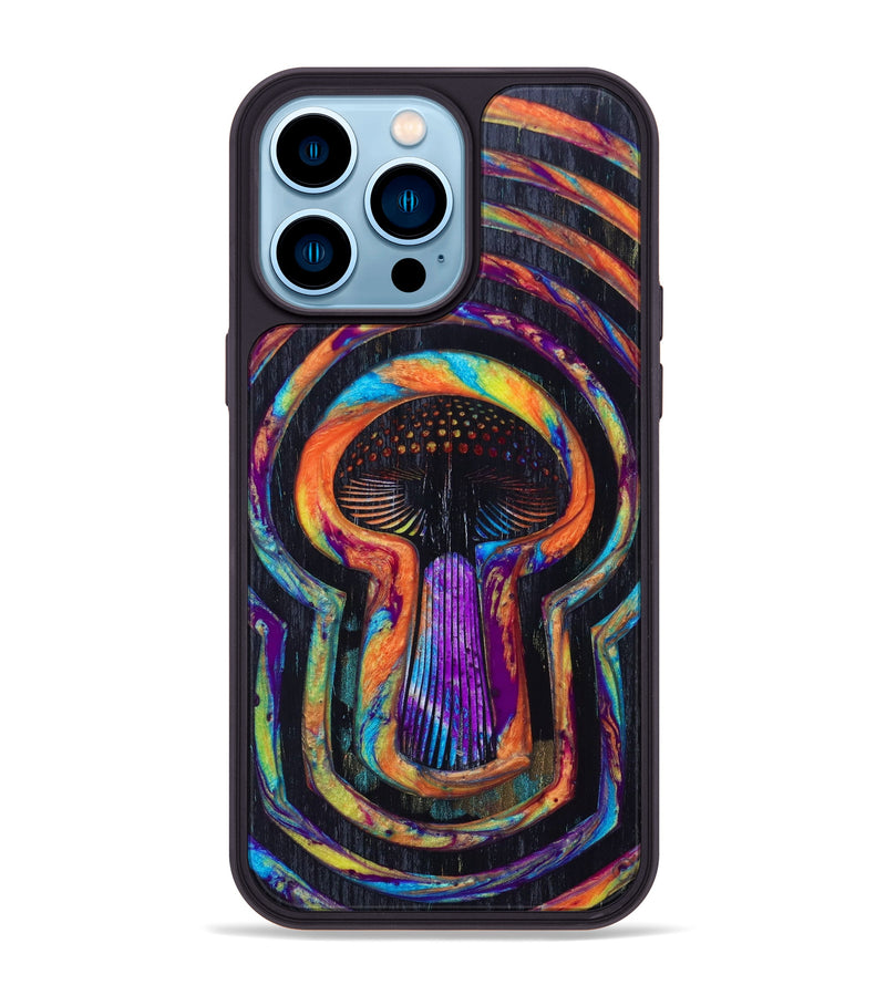iPhone 14 Pro Max Wood+Resin Phone Case - Alf (Retro, 633885)