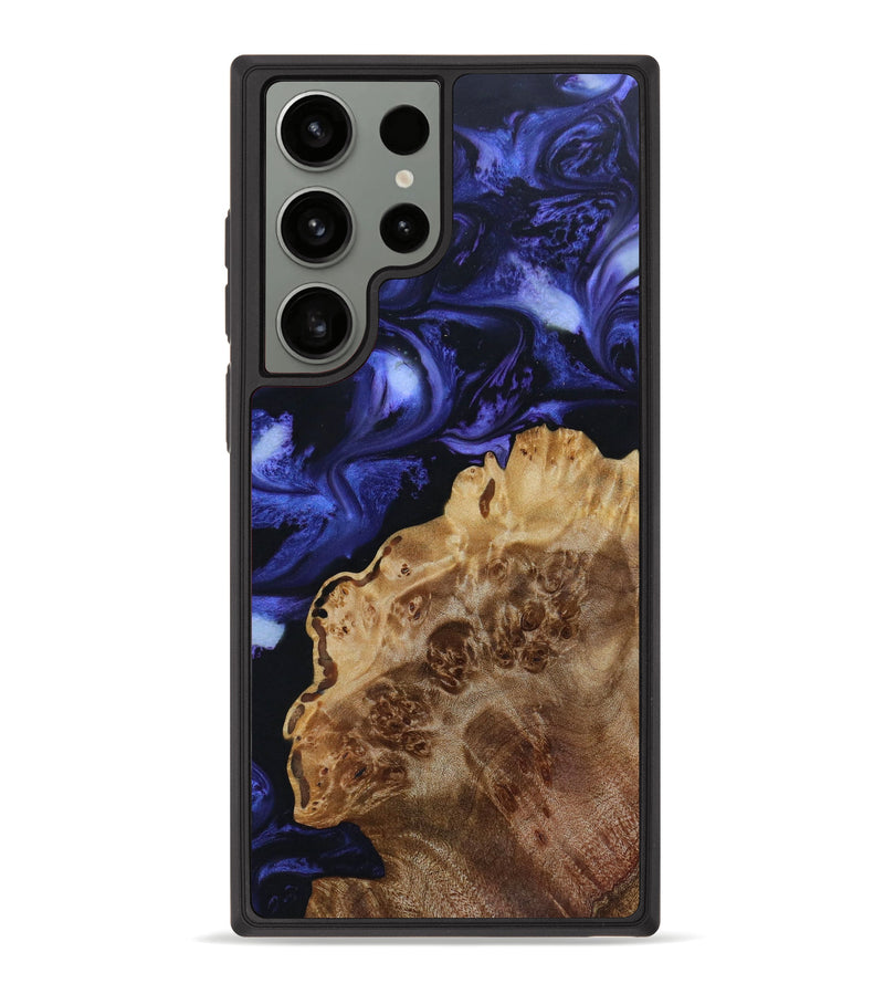 Galaxy S23 Ultra Wood+Resin Phone Case - Seraphina (Purple, 623346)