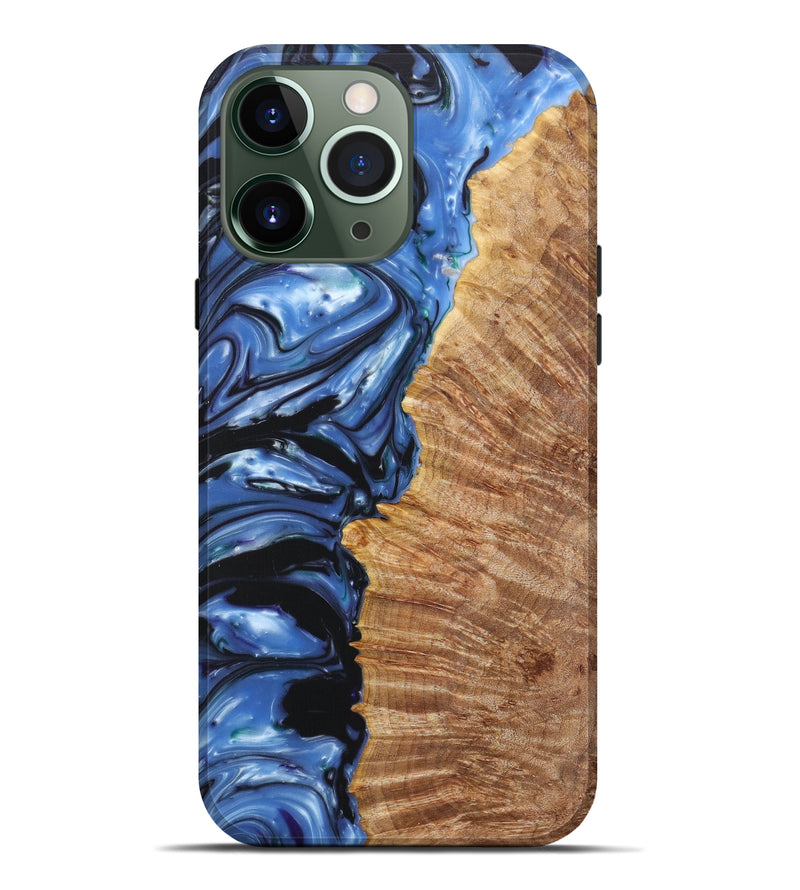 iPhone 13 Pro Max Wood+Resin Live Edge Phone Case - Perla (Artist Pick, 627711)