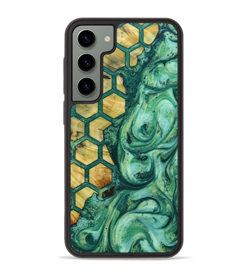 Galaxy S23 Plus Wood+Resin Phone Case - Maliyah (Pattern, 641290)