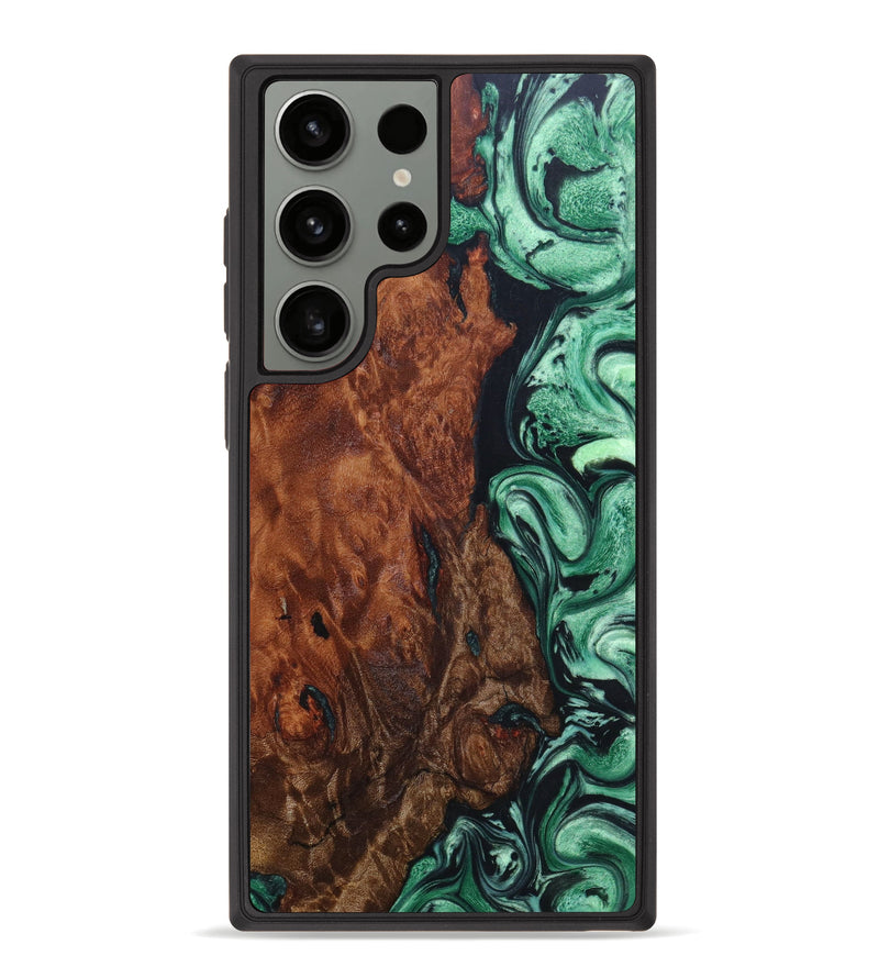 Galaxy S23 Ultra Wood+Resin Phone Case - Holden (Green, 638037)