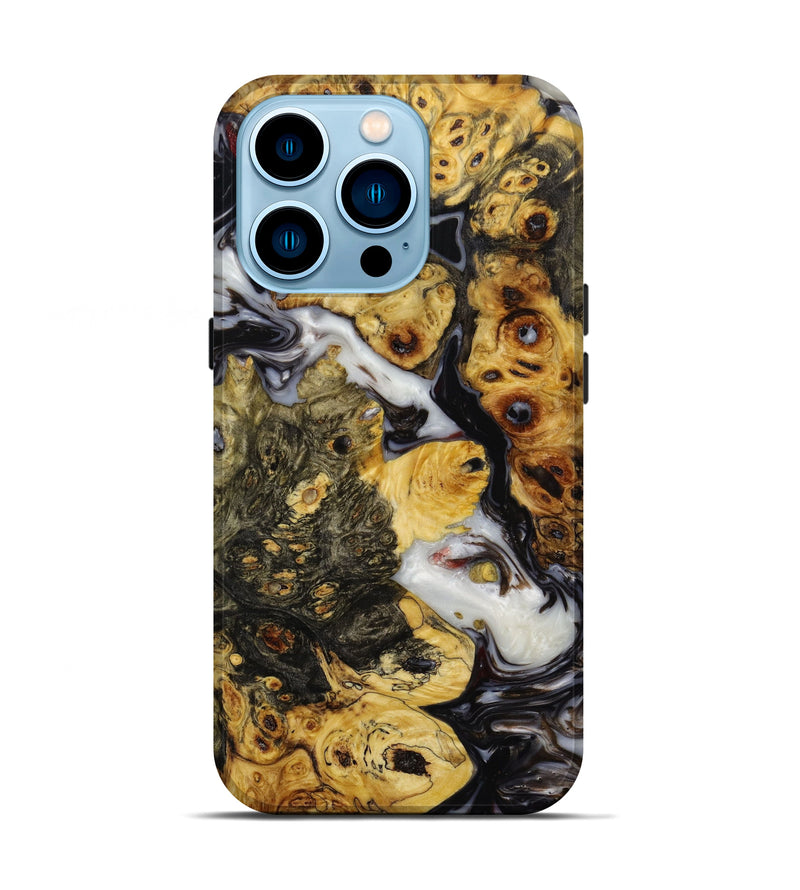 iPhone 14 Pro Wood+Resin Live Edge Phone Case - Ryan (Artist Pick, 641805)
