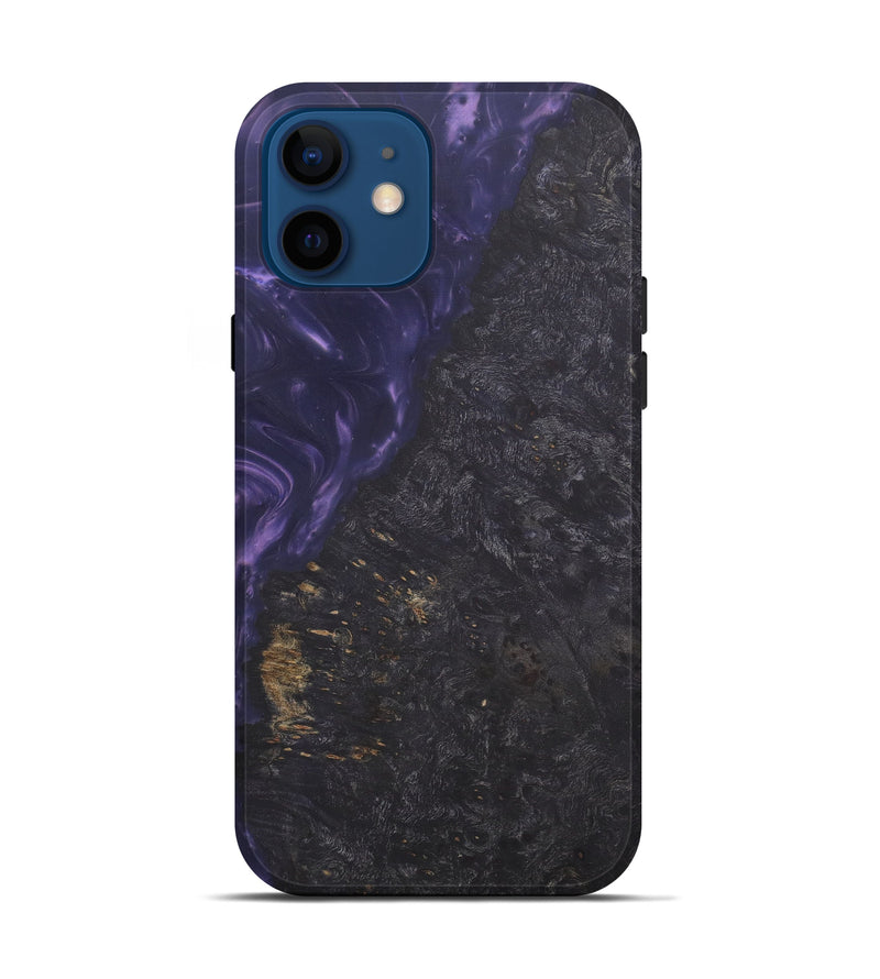 iPhone 12 Wood+Resin Live Edge Phone Case - Kast (Purple, 580678)