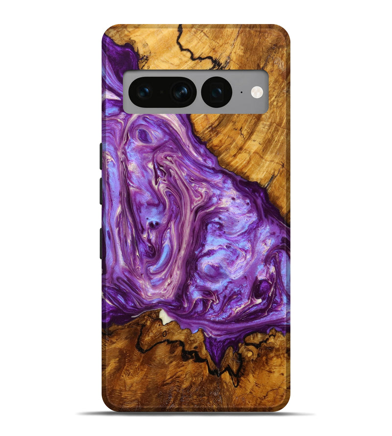 Pixel 7 Pro Wood+Resin Live Edge Phone Case - Genevieve (Purple, 640480)