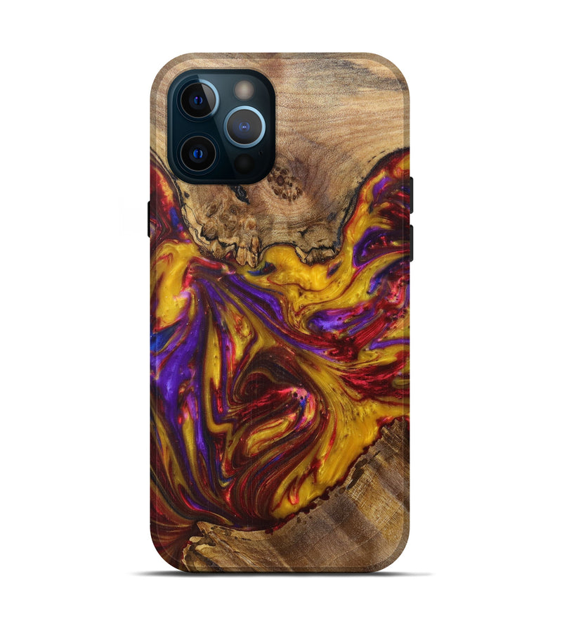 iPhone 12 Pro Wood+Resin Live Edge Phone Case - Nahum (Artist Pick, 608648)