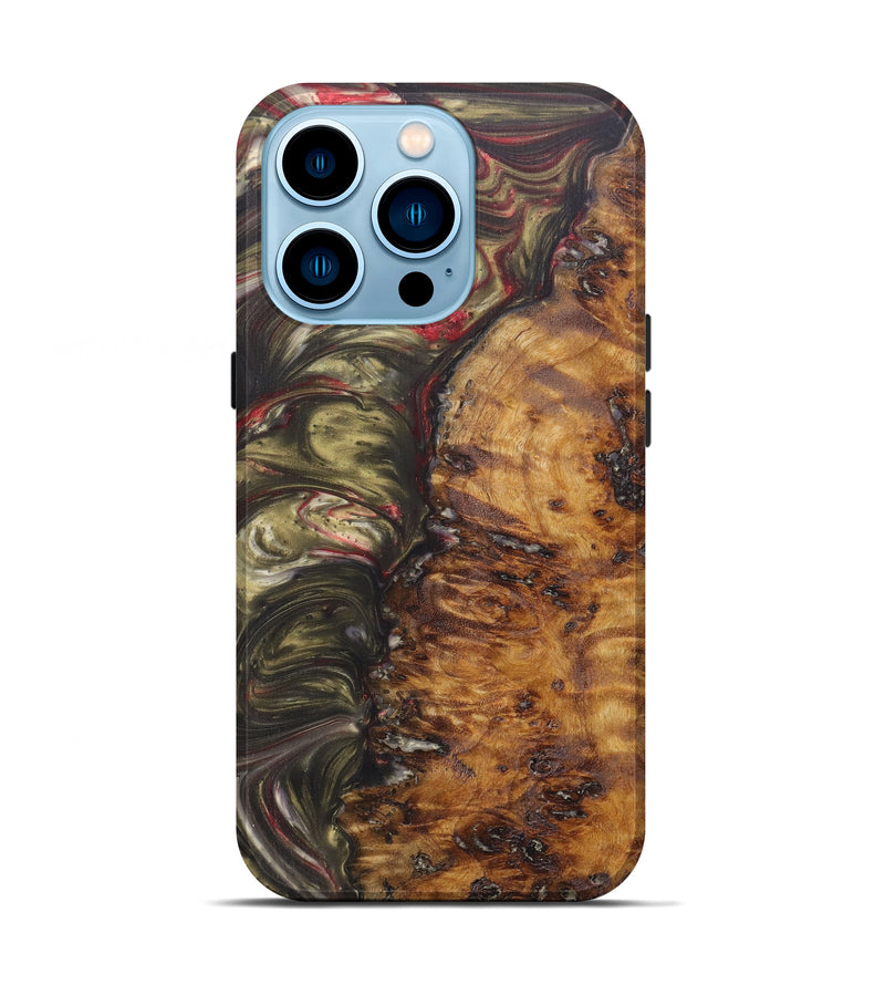 iPhone 14 Pro Wood+Resin Live Edge Phone Case - Jacki (Artist Pick, 606783)