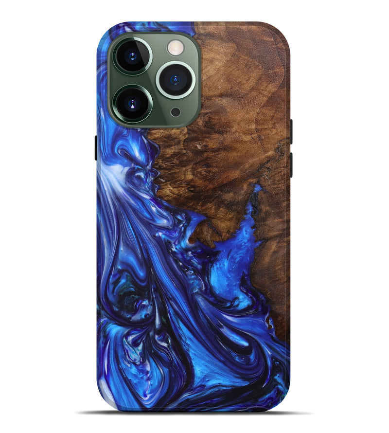 iPhone 13 Pro Max Wood+Resin Live Edge Phone Case - Gheorghe (Artist Pick, 605691)