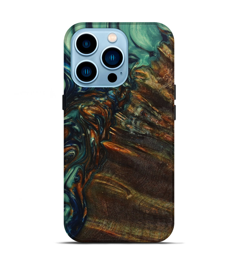 iPhone 14 Pro Wood+Resin Live Edge Phone Case - Chi (Artist Pick, 633323)