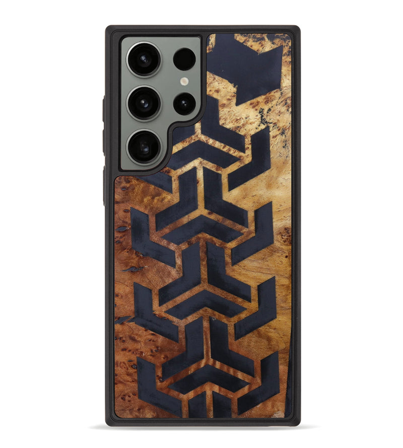 Galaxy S23 Ultra Wood+Resin Phone Case - Roseann (Pattern, 621151)