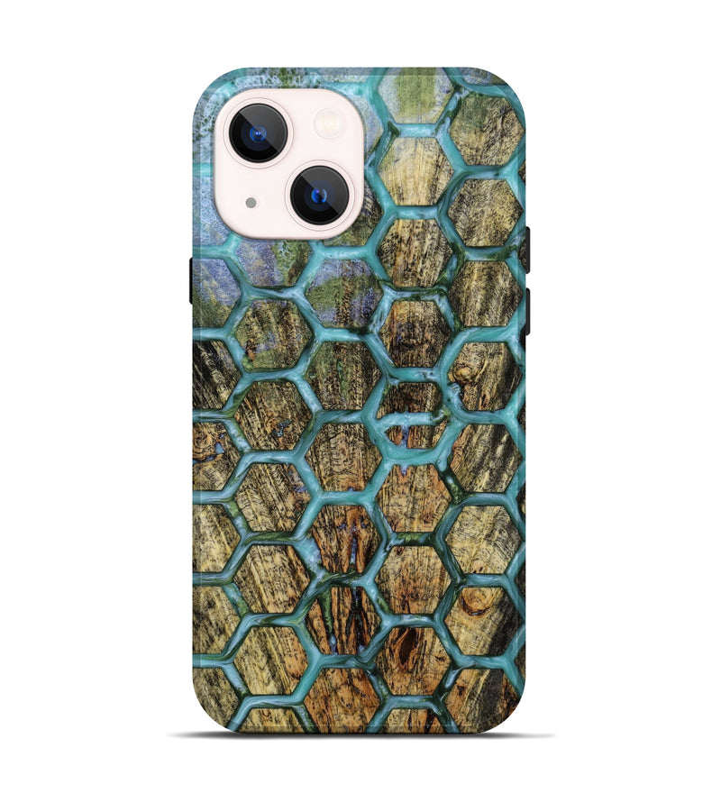 iPhone 14 Wood+Resin Live Edge Phone Case - Delilah (Pattern, 646839)