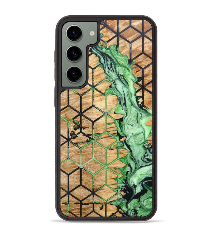 Galaxy S23 Plus Wood+Resin Phone Case - Tatum (Pattern, 640726)
