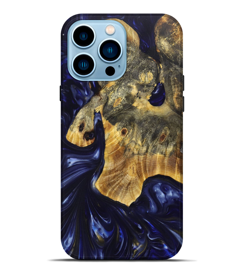 iPhone 14 Pro Max Wood+Resin Live Edge Phone Case - Codee (Artist Pick, 633545)