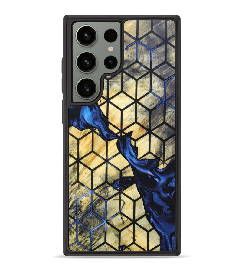 Galaxy S23 Ultra Wood+Resin Phone Case - Rosanne (Pattern, 630054)