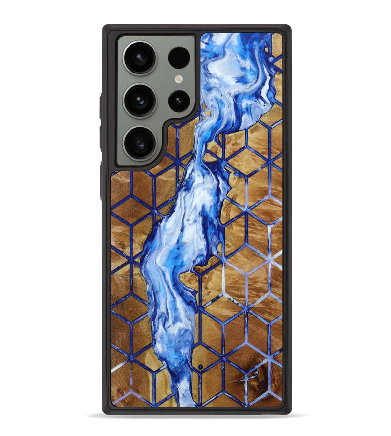 Galaxy S23 Ultra Wood+Resin Phone Case - Isabelle (Pattern, 647561)