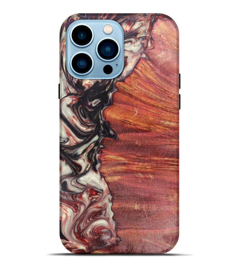 iPhone 14 Pro Max Wood+Resin Live Edge Phone Case - Geoffrey (Artist Pick, 616671)