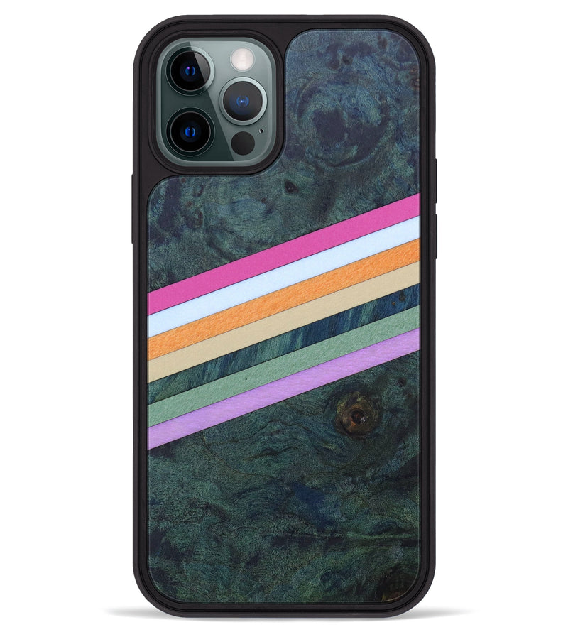 iPhone 12 Pro Max Wood+Resin Phone Case - Bethanne (Retro, 633882)
