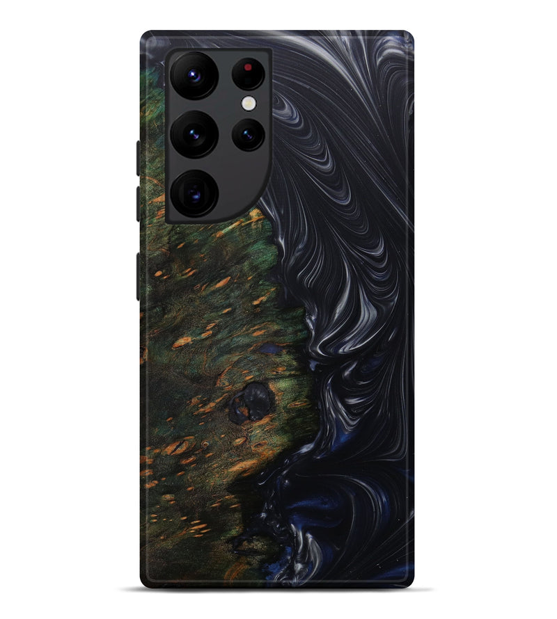 Galaxy S22 Ultra Wood+Resin Live Edge Phone Case - Ulises (Metallic, 619897)