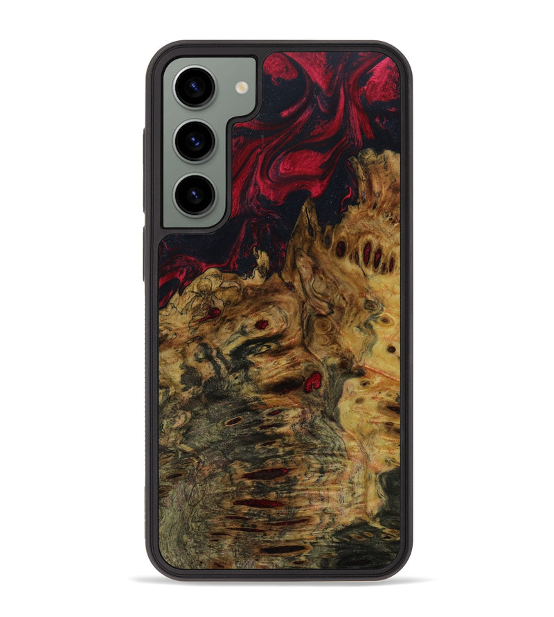 Galaxy S23 Plus Wood+Resin Phone Case - Kathy (Red, 646205)