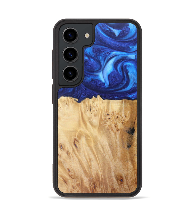 Galaxy S23 Wood+Resin Phone Case - Gillian (Blue, 628749)