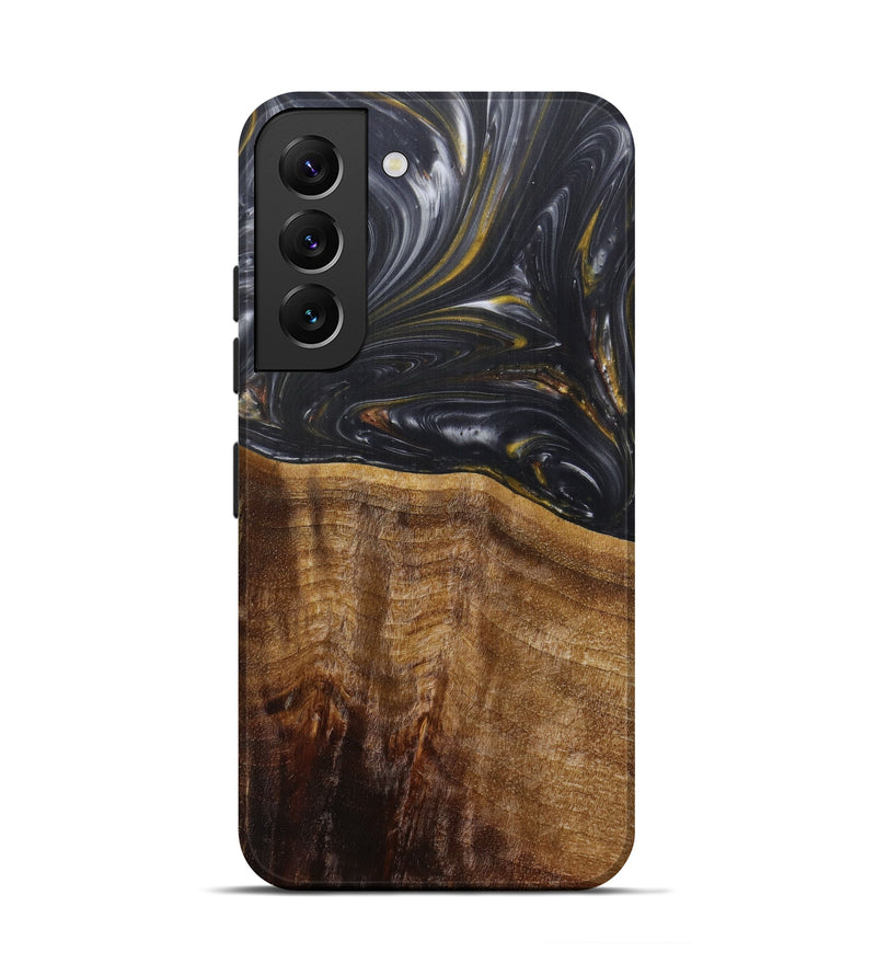 Galaxy S22 Wood+Resin Live Edge Phone Case - Dorrie (Metallic, 597314)