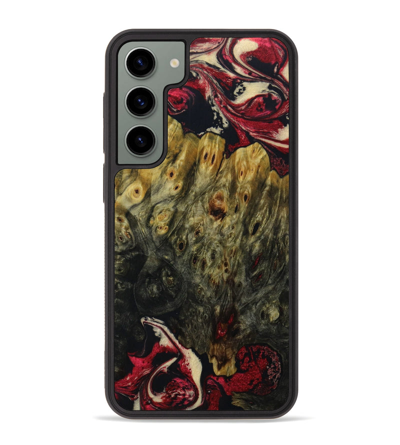 Galaxy S23 Plus Wood+Resin Phone Case - Margaret (Red, 642554)